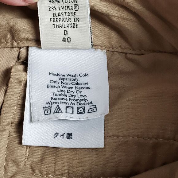 Eddie Bauer Mercer Fit Size 10 Khaki Flare Pants - Picture 5 of 6